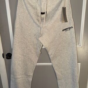 Fear Of God Essentials Sweatpants in Grey Brand New